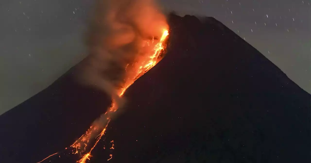 Indonesia's Merapi volcano erupts, spews hot lava