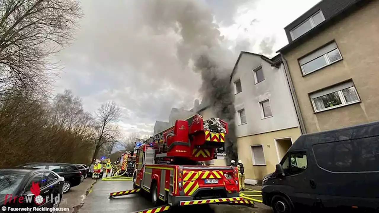 D: Ausgedehnter Kellerbrand in Wohngebäude in Recklinghausen