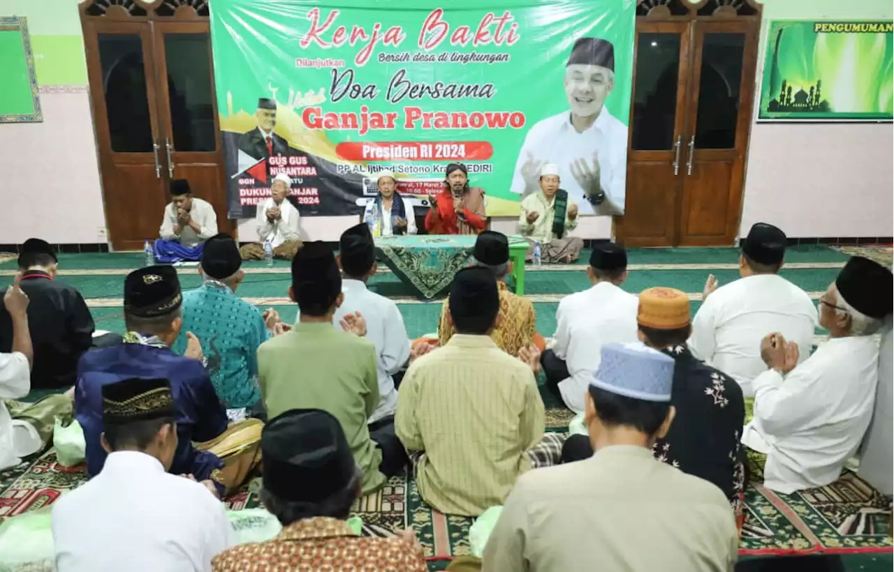 Menyambut Ramadan, GGN Dukung Ganjar Menggelar Tradisi Megengan di Ponpes Kediri