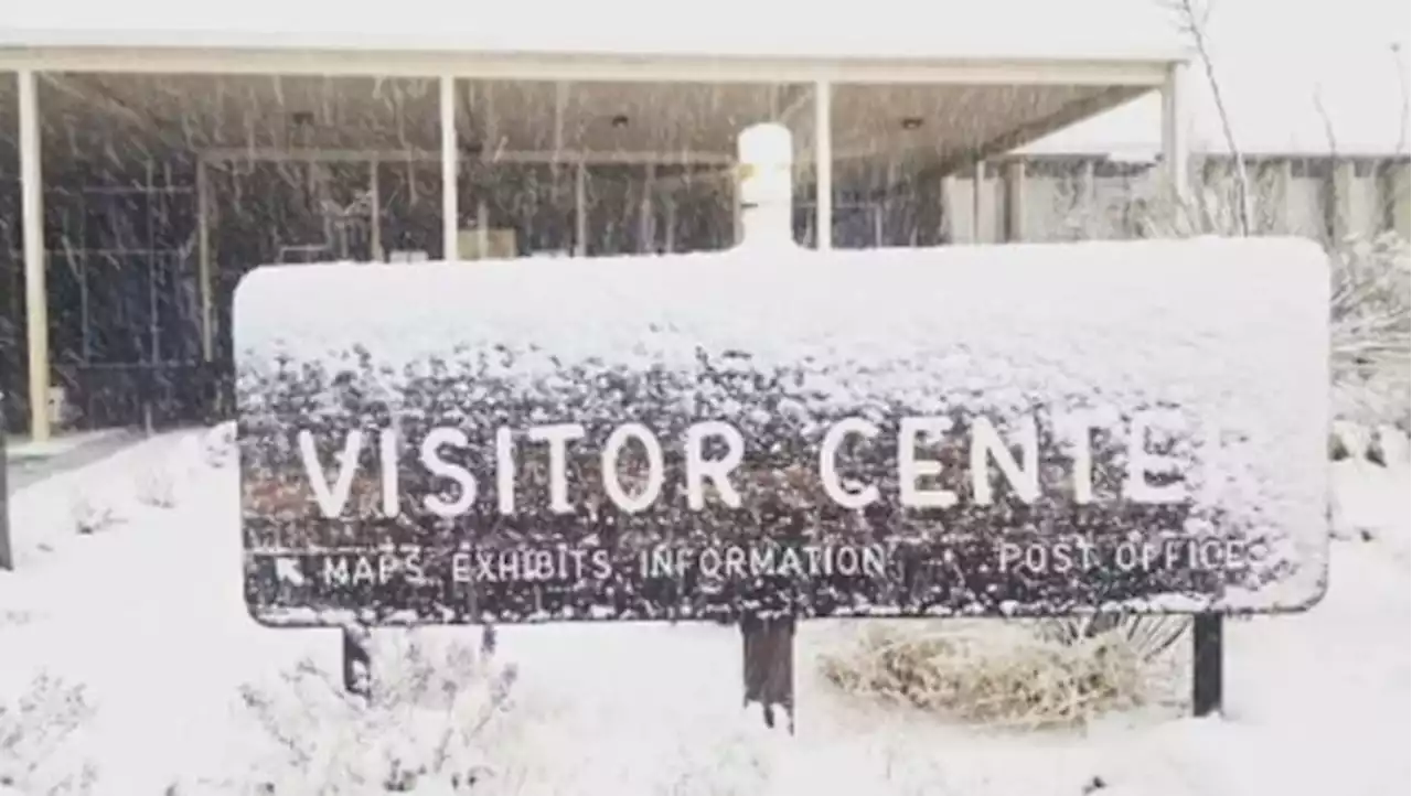 6+ inches of snow reported at Big Bend National Park; officials warn against traveling