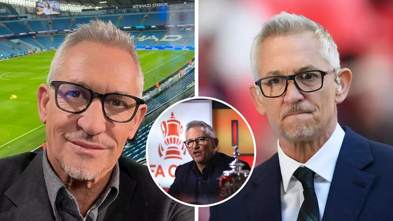 Gary Lineker shares picture from studio