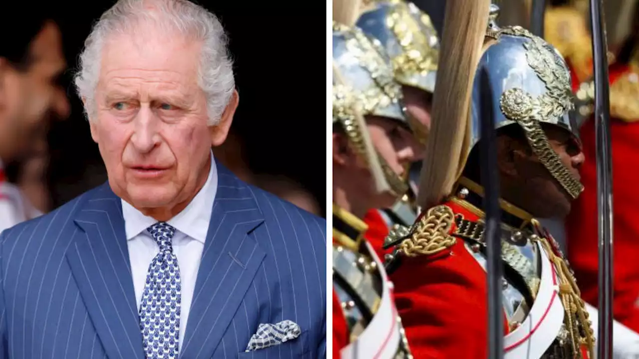 'Some volume control would be appreciated': Charles tells changing of the guard troops marching at palace to keep quiet