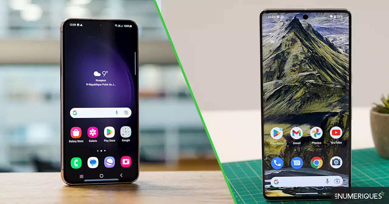 Comparatif Duel : Samsung Galaxy S23 vs Google Pixel 7 Pro - Les Numériques