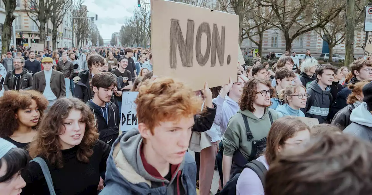 Réforme des retraites : à Rennes, des jeunes manifestants «déter» après «la goutte de trop»