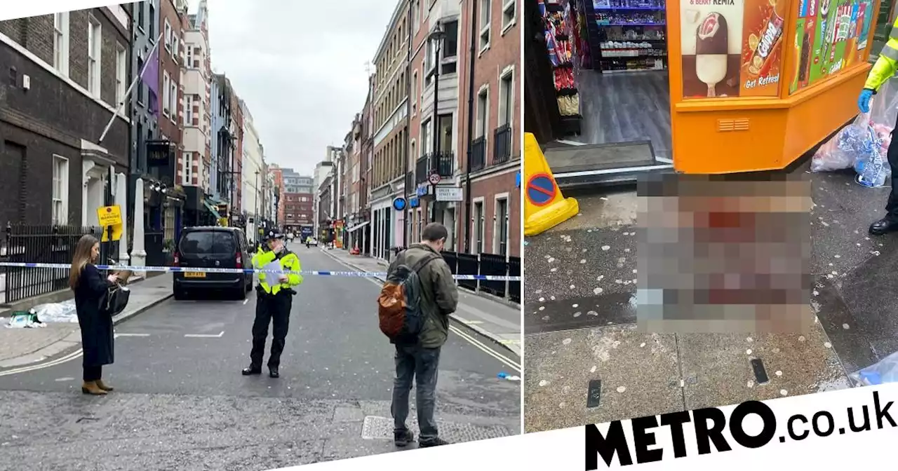 Two police officers stabbed in Soho with man arrested for GBH over attack