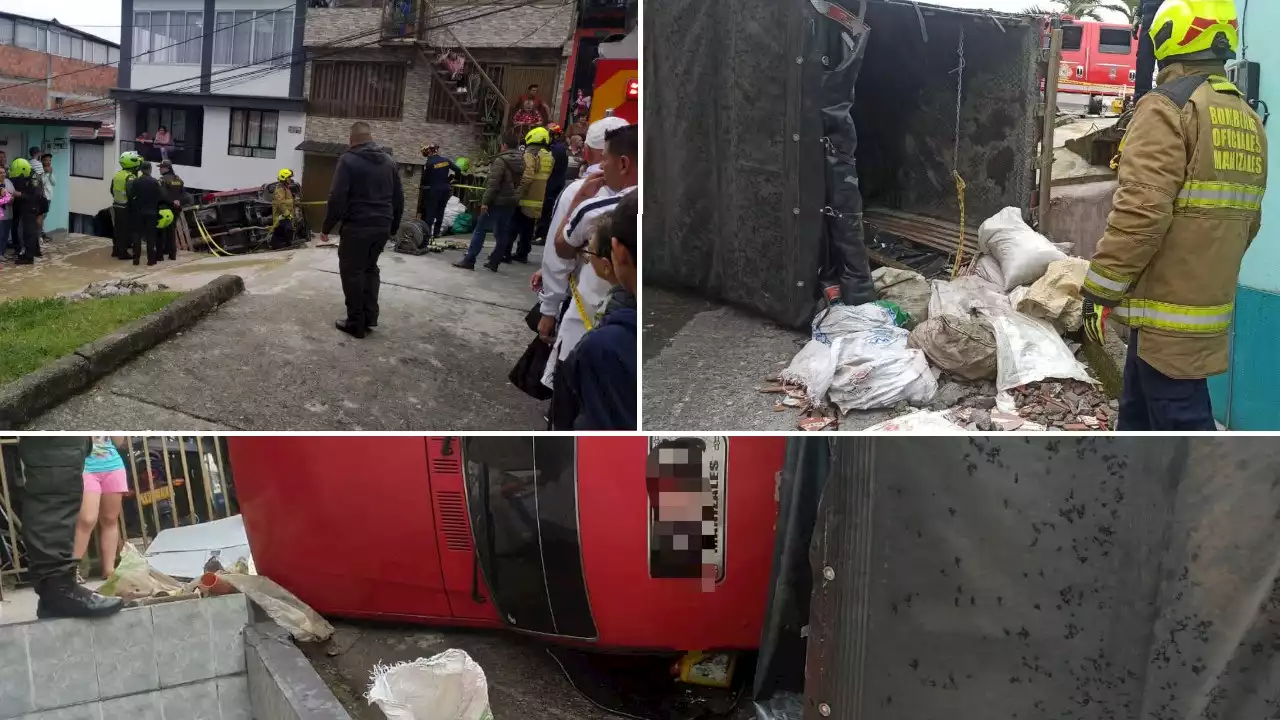 [FOTOS] Una persona murió en accidente de tránsito en Manizales