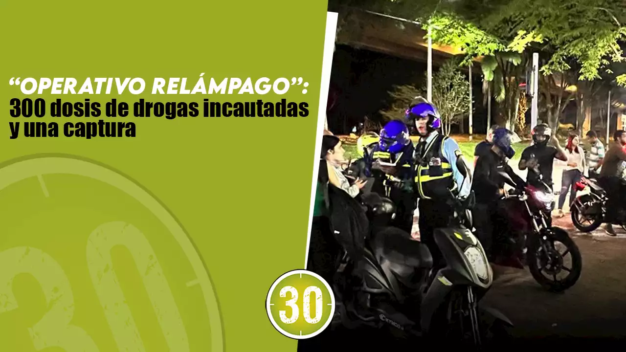 [VIDEO] “Operativo relámpago”: 300 dosis de drogas incautadas y una captura