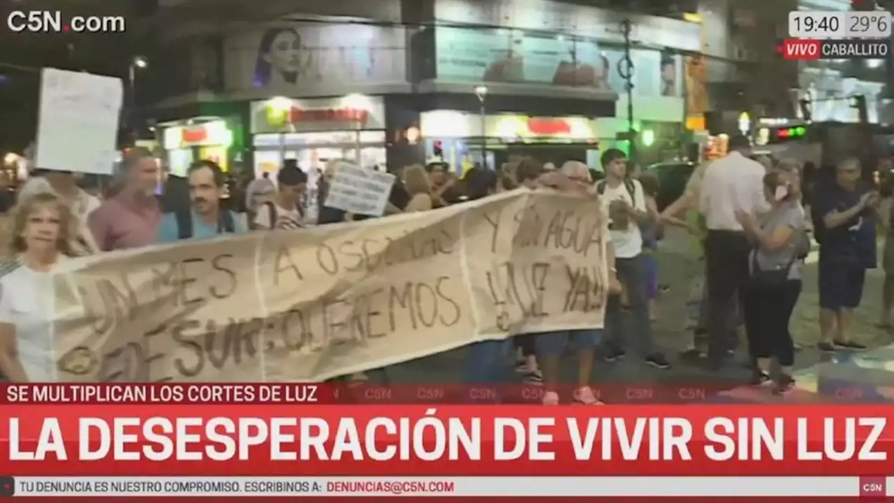 Cortes de luz: usuarios de Edesur salieron a protestar en varios barrios