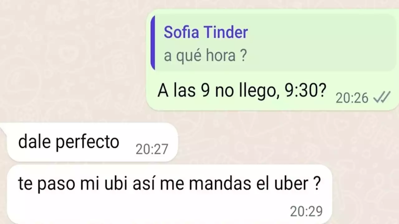 Sofía Tinder le pidió que le pague el Uber y Gerónimo la ghosteó: ¿Hizo bien?