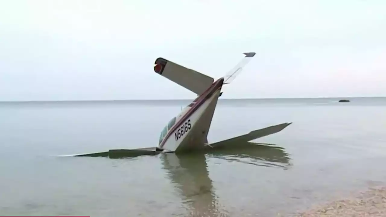 Witness Captures Emergency Plane Landing on Long Island Beach