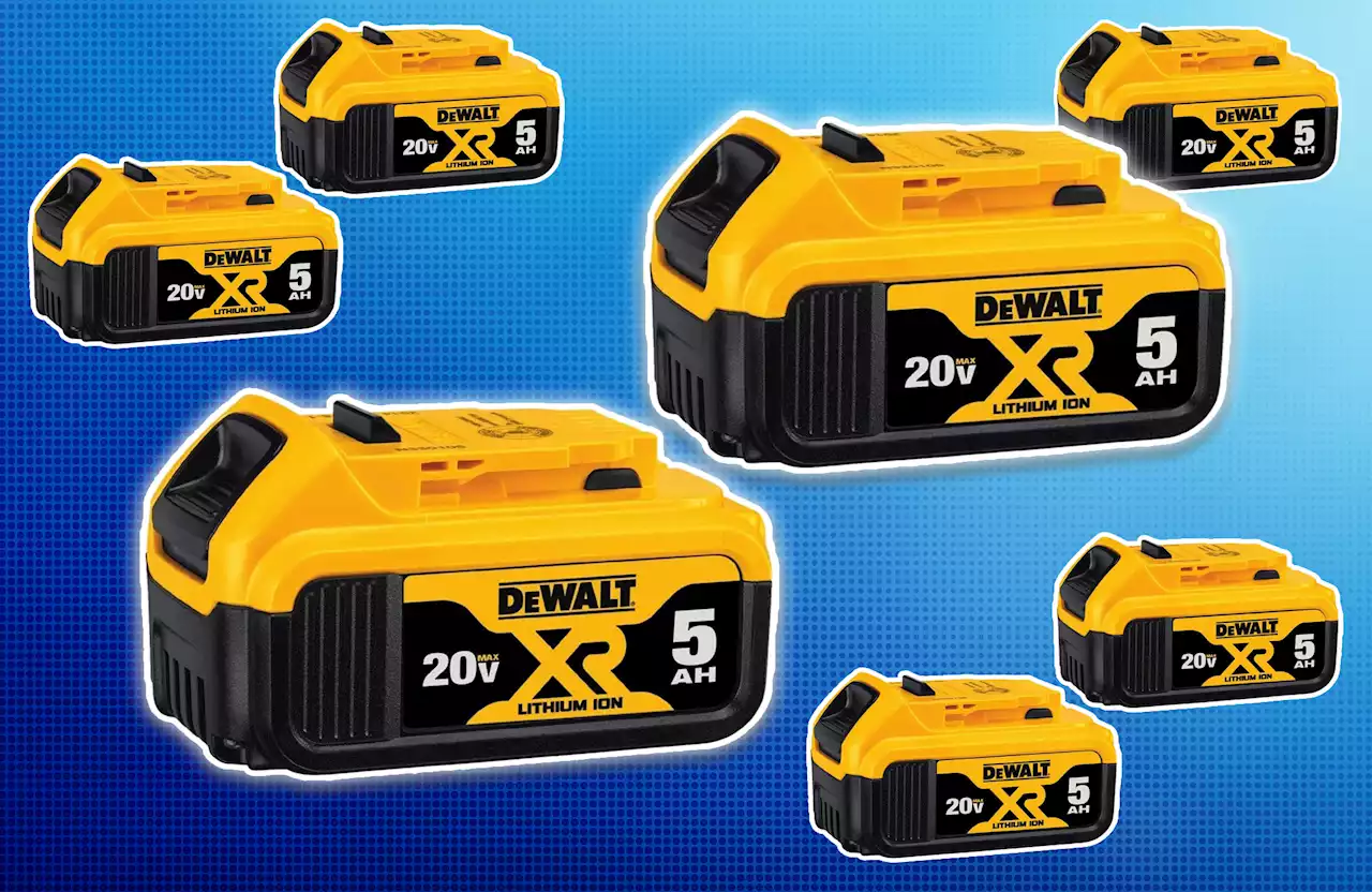 Save over 30% off this two-pack of 20V DeWalt batteries