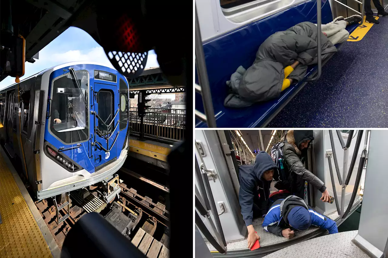 Shiny new NYC subway already defiled by vagrants, druggies, scofflaws