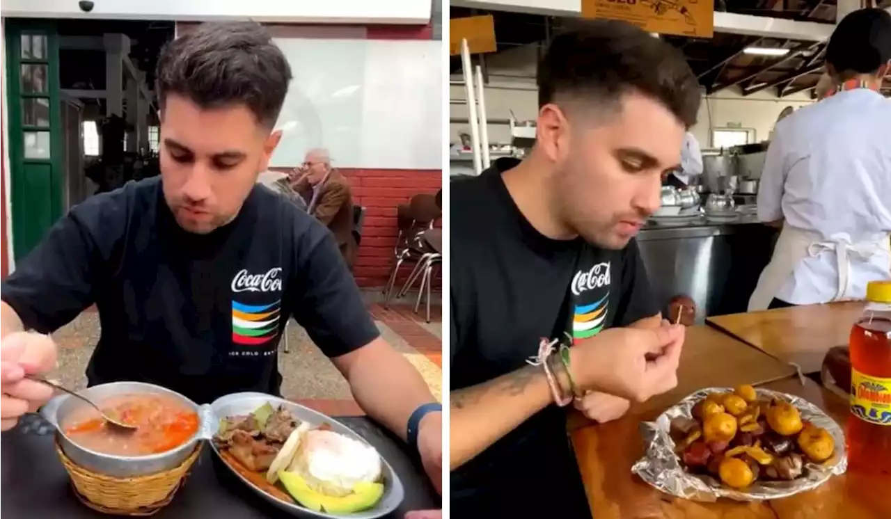 Argentino probó comida colombiana y quedó encantado: “Podría vivir solo comiendo esto” - Pulzo