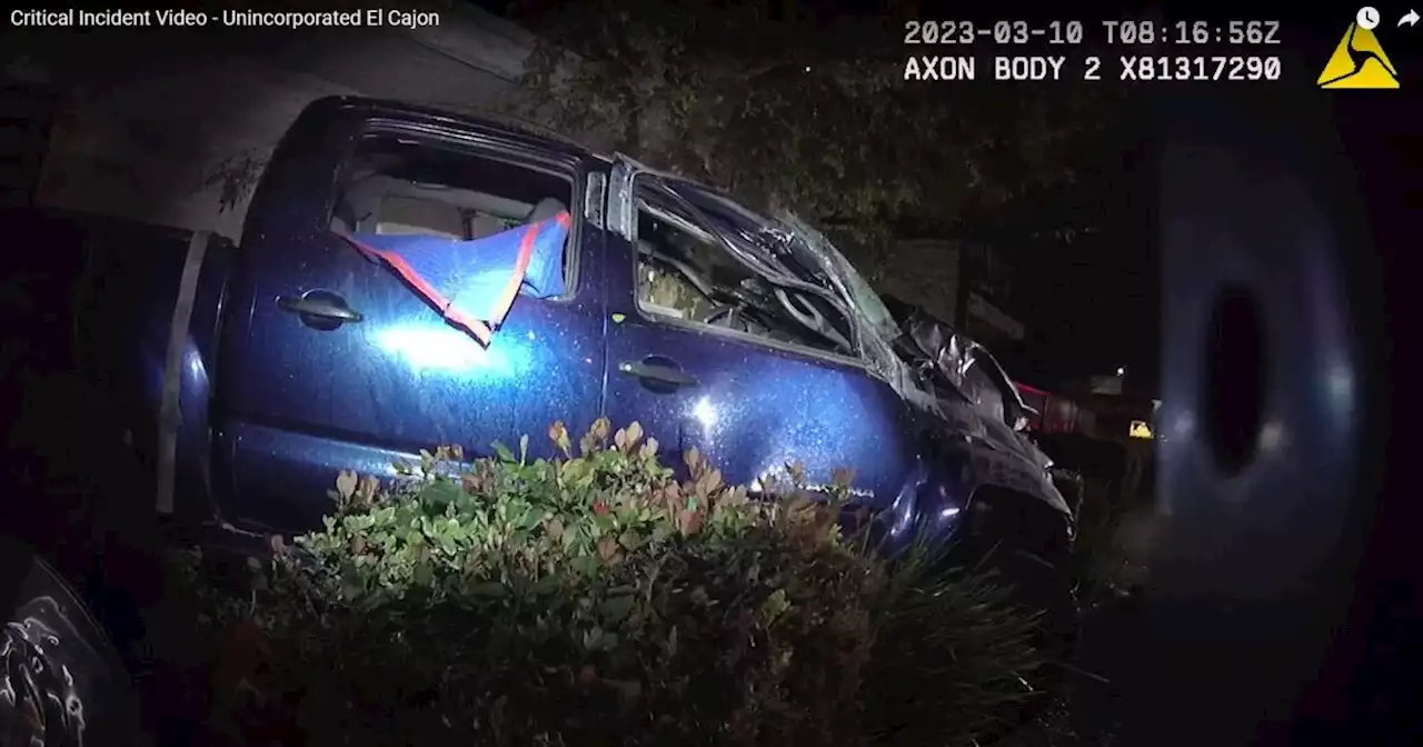 Video shows sheriff's deputy shooting, wounding man who rammed two patrol vehicles in El Cajon