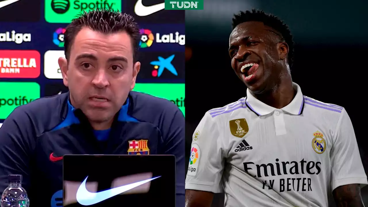 Xavi se rinde en elogios a Vinícius de cara al Clásico Barcelona vs. Real Madrid