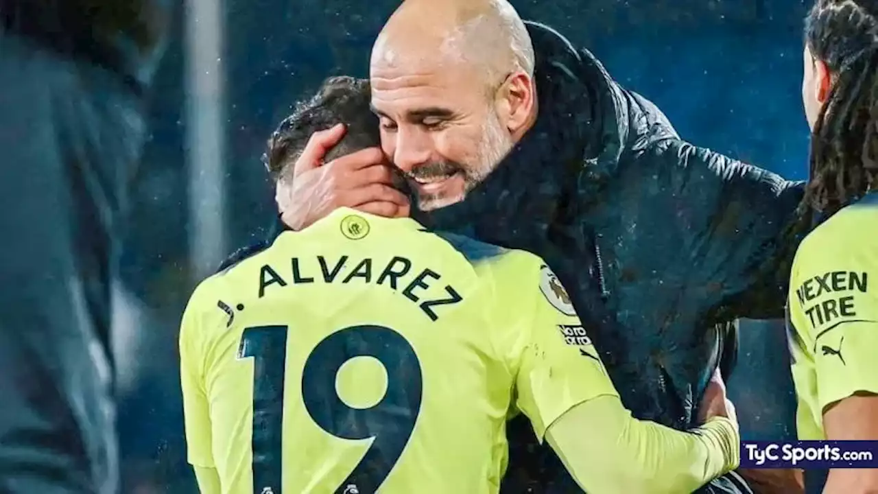 GUARDIOLA CELEBRÓ la RENOVACIÓN de JULIÁN ÁLVAREZ con Manchester City. 'LO MERECÍA' - TyC Sports