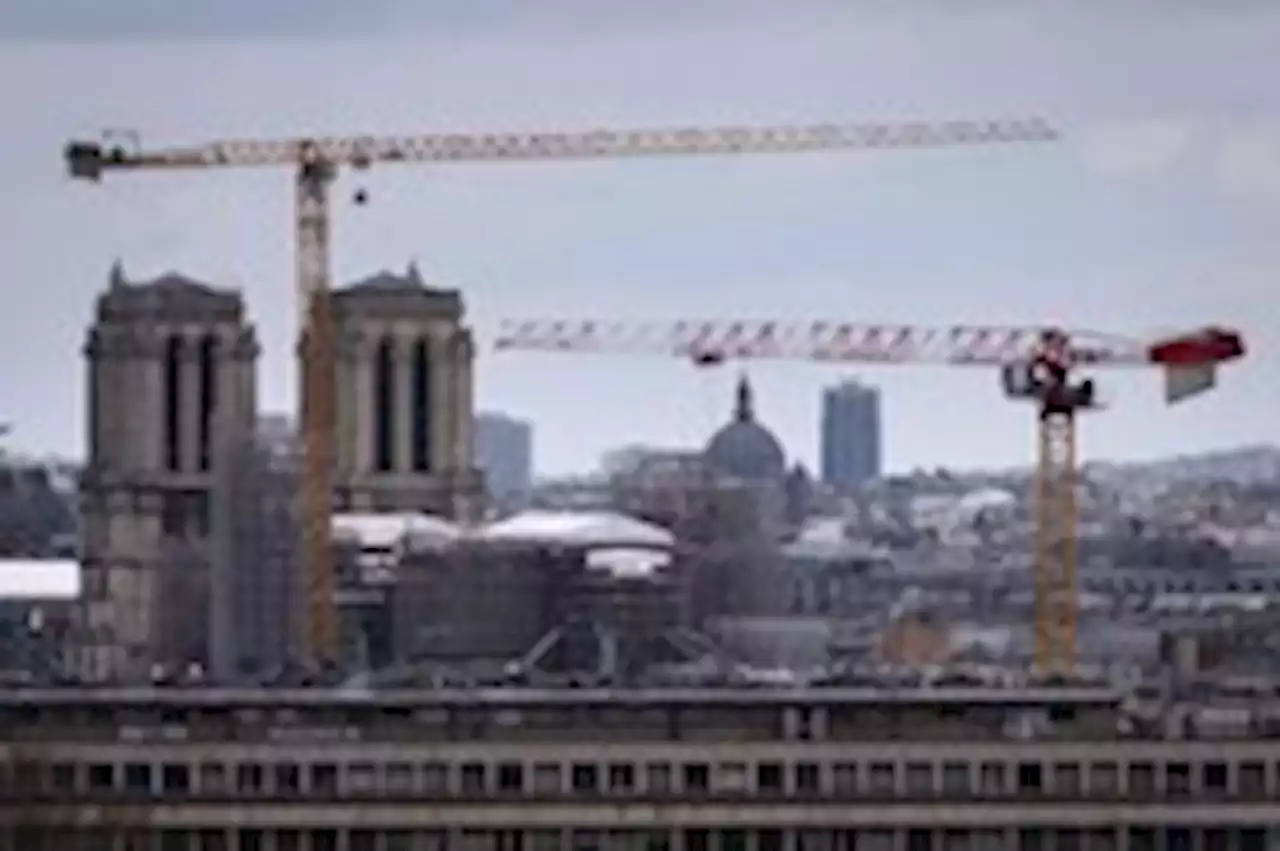 Notre Dame’s new spire is underway, with hopes of late 2024 reopening