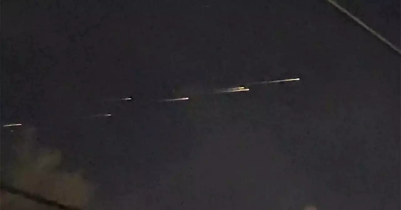 Mysterious streaks of light seen in the sky over California