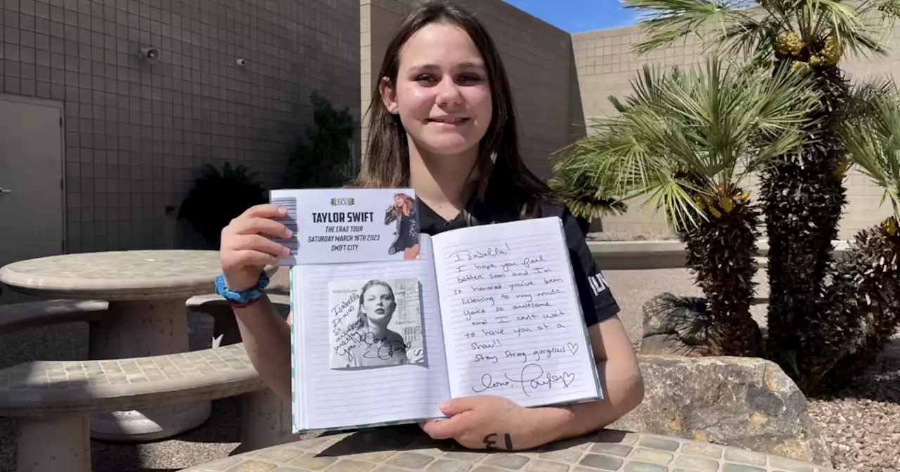 Taylor Swift delivers promise of tour tickets to Valley teen, burn survivor