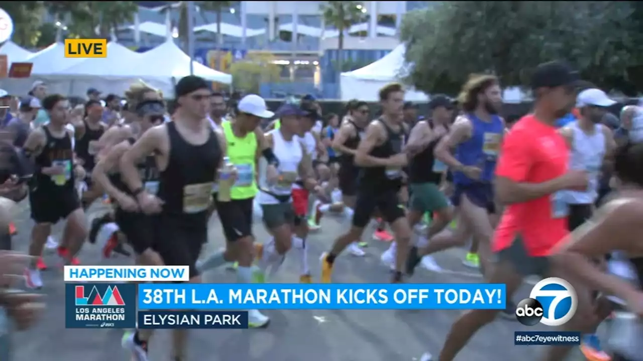 38th Los Angeles Marathon kicks off with largest field of participants since 2020