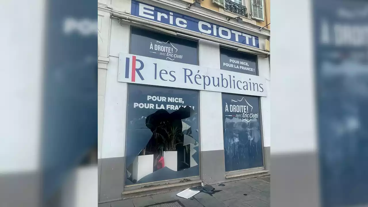 Réforme des retraites: la permanence d'Éric Ciotti vandalisée cette nuit à Nice