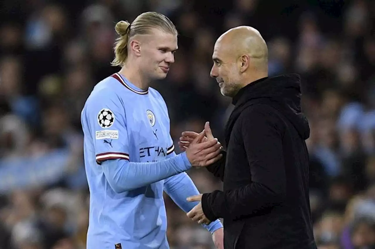 Erling Haaland Borong Gol Lagi untuk Man City, Pep Guardiola Ngaku Lindungi Rekor Lionel Messi - Bolasport.com