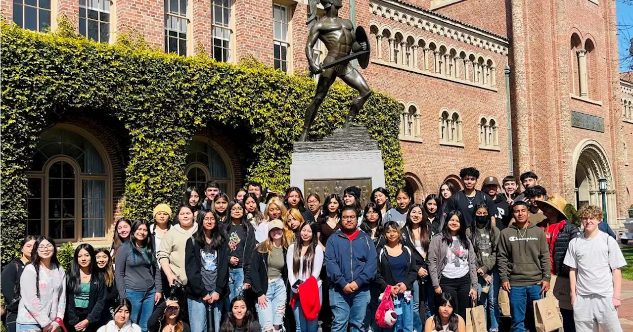 Santa Maria High School students visit college campuses