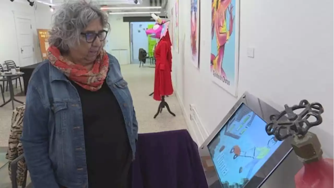 Teacher's dream of Blackfoot language 'Sesame Street' inspires art exhibit | CBC News