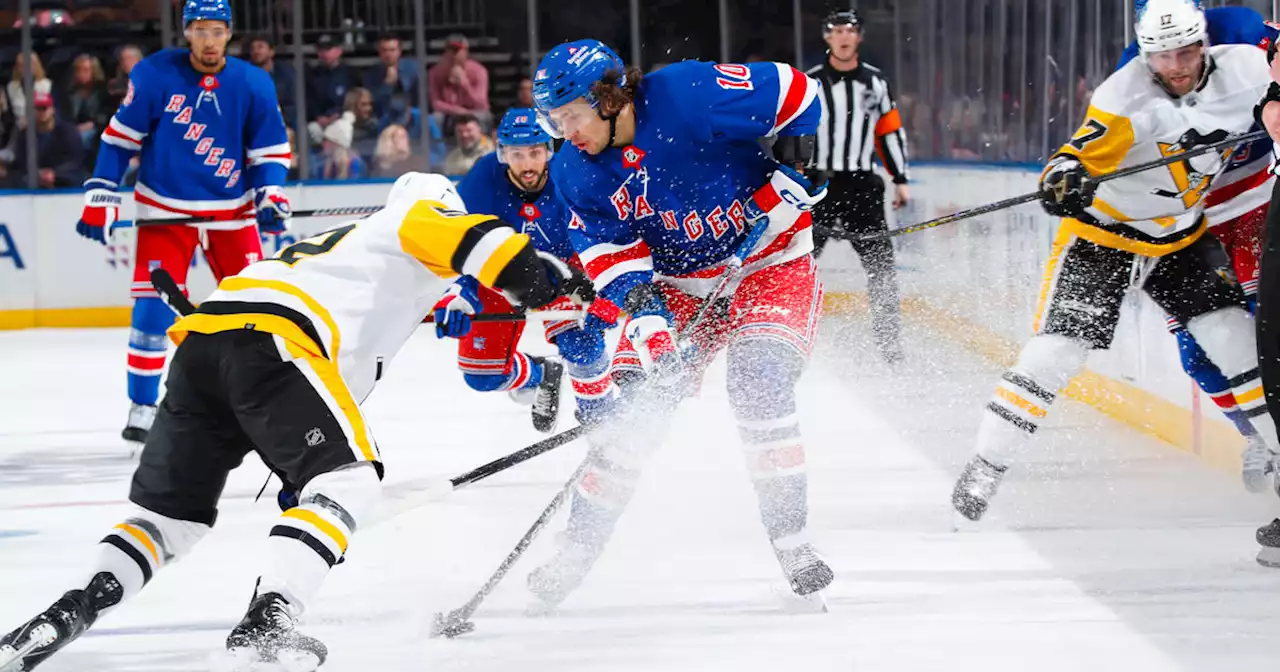 Panarin, Shesterkin lead Rangers to rout of Penguins