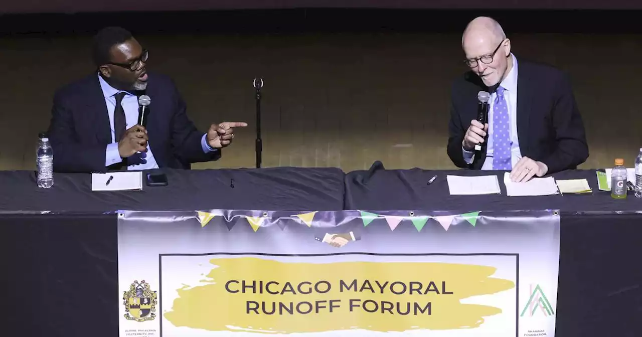 Paul Vallas and Brandon Johnson clash over race, taxes, CTU, violence: ‘Don’t shake your head’