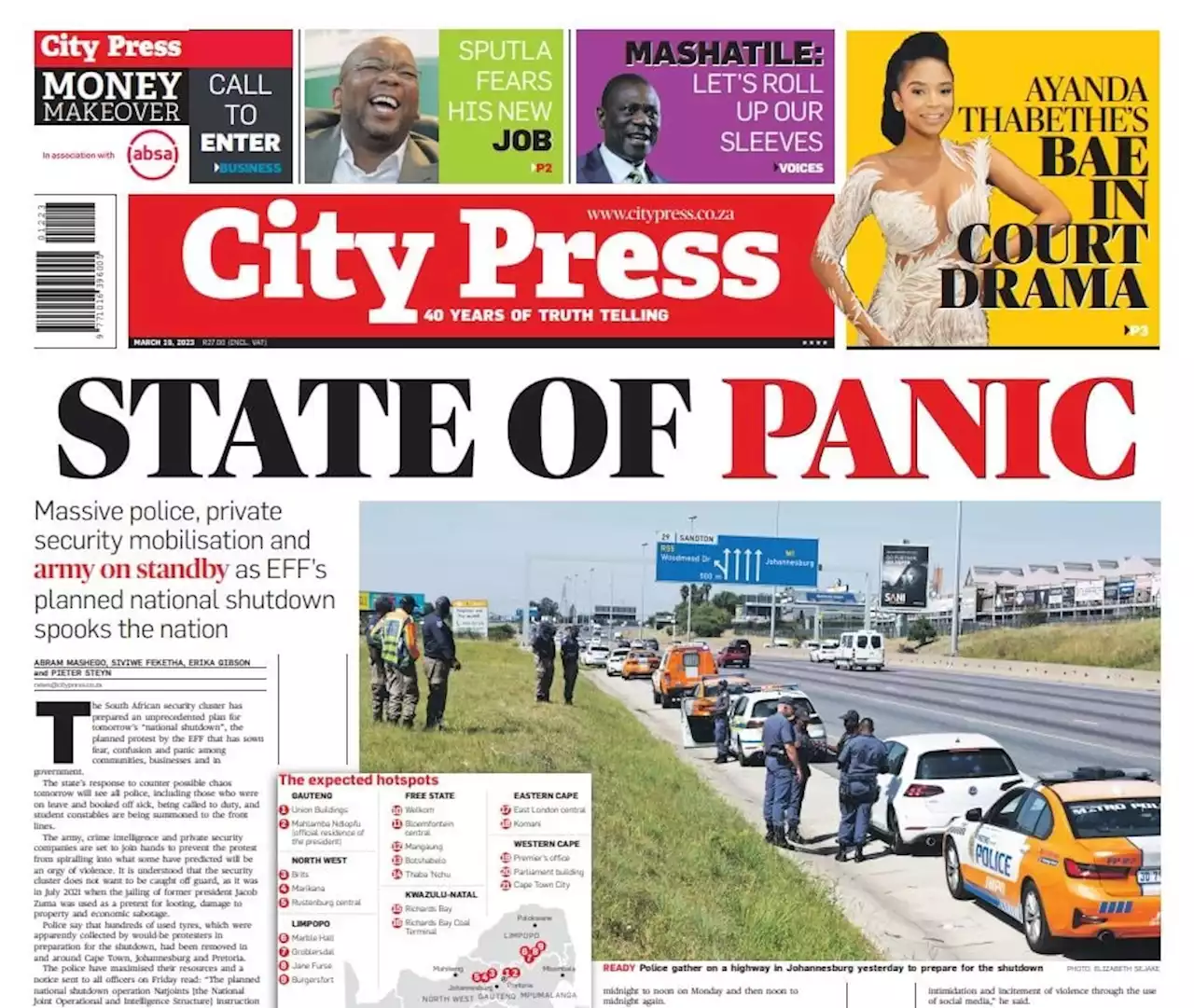 What’s in City Press: State of panic | Gauteng health’s ‘mass exodus’ | City Press