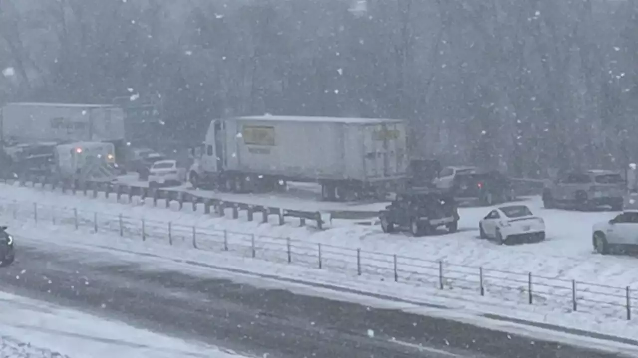 Michigan highway reopens after pileup of up to 100 vehicles