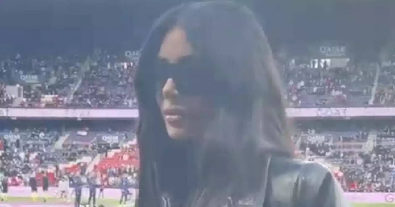 Kim Kardashian takes in Psg clash after surprise Arsenal appearance