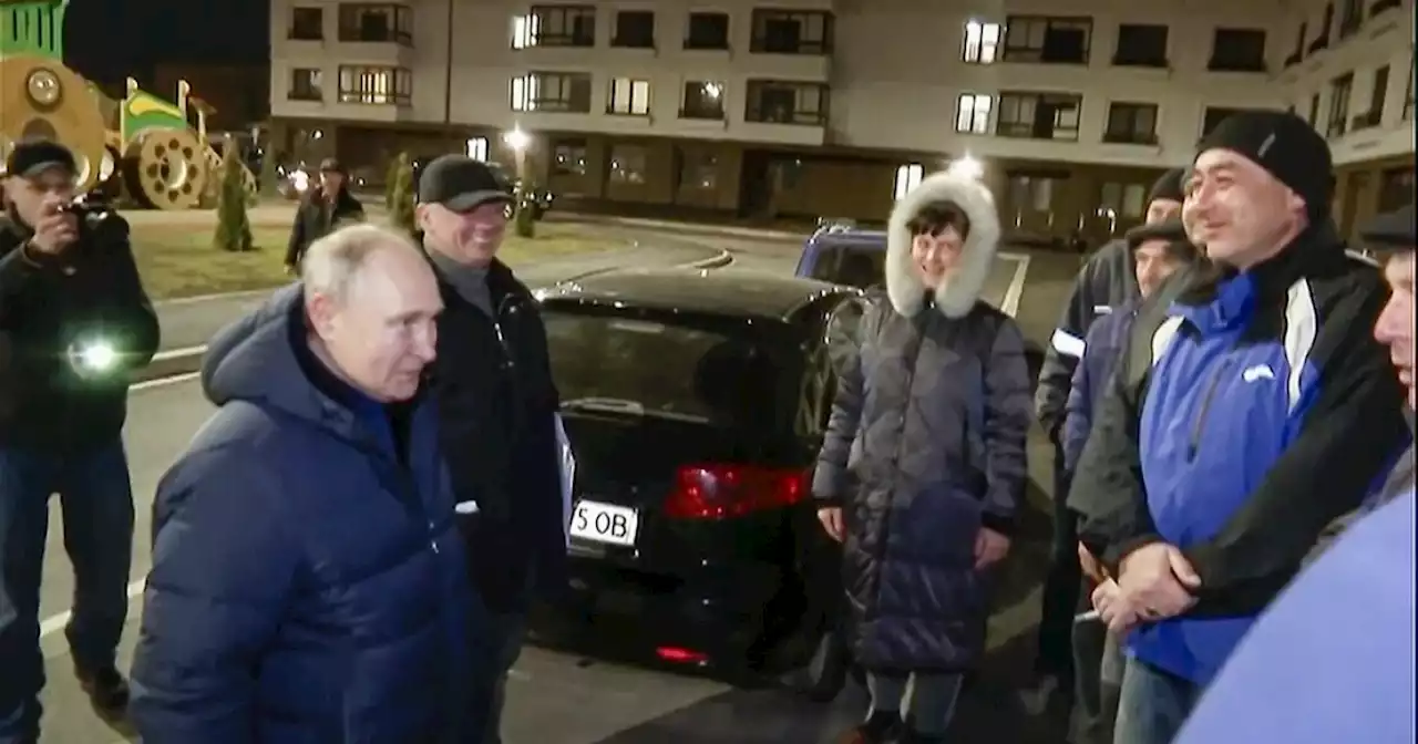 Russia’s Putin makes surprise trip to occupied Mariupol