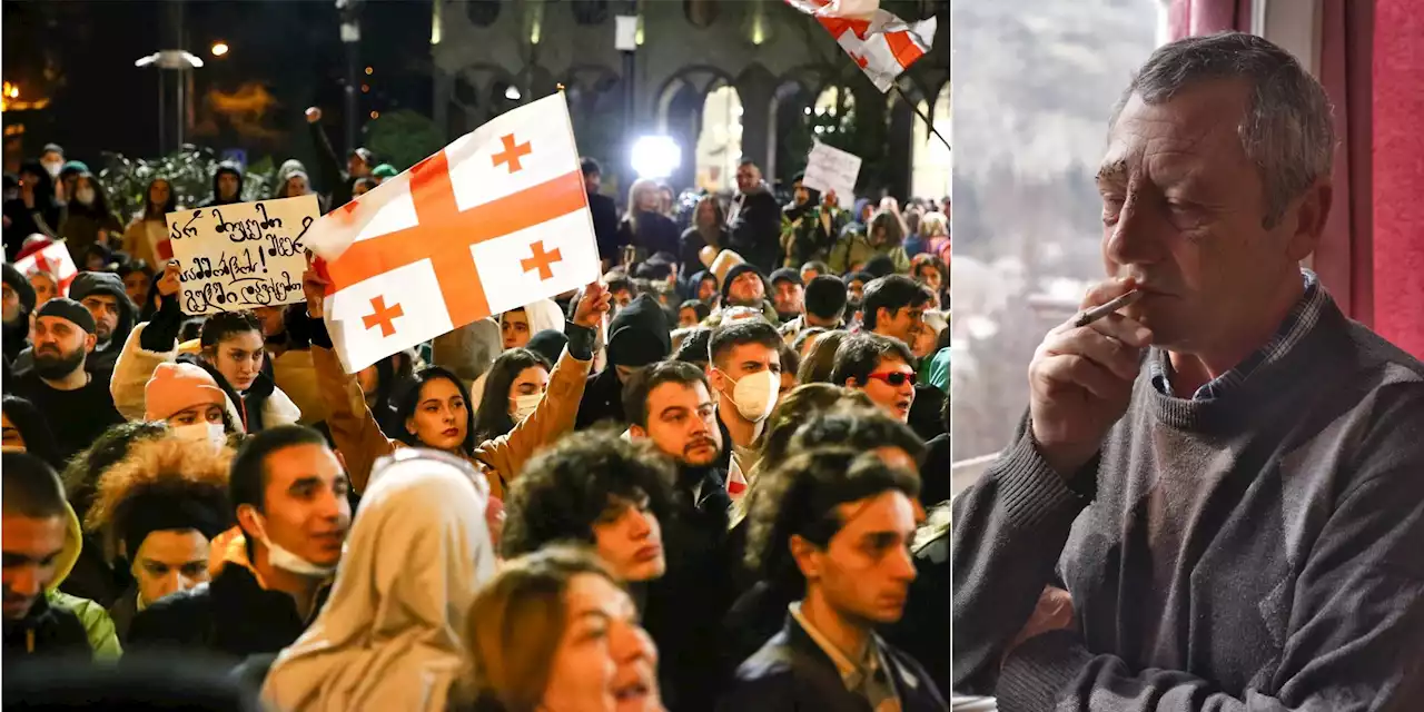 Zaza förlorade ögat i georgiska protesterna