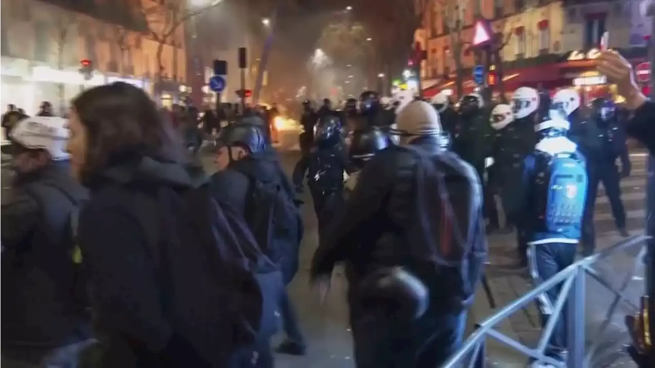 Al menos 71 detenidos en la manifestación en París contra la reforma de las pensiones