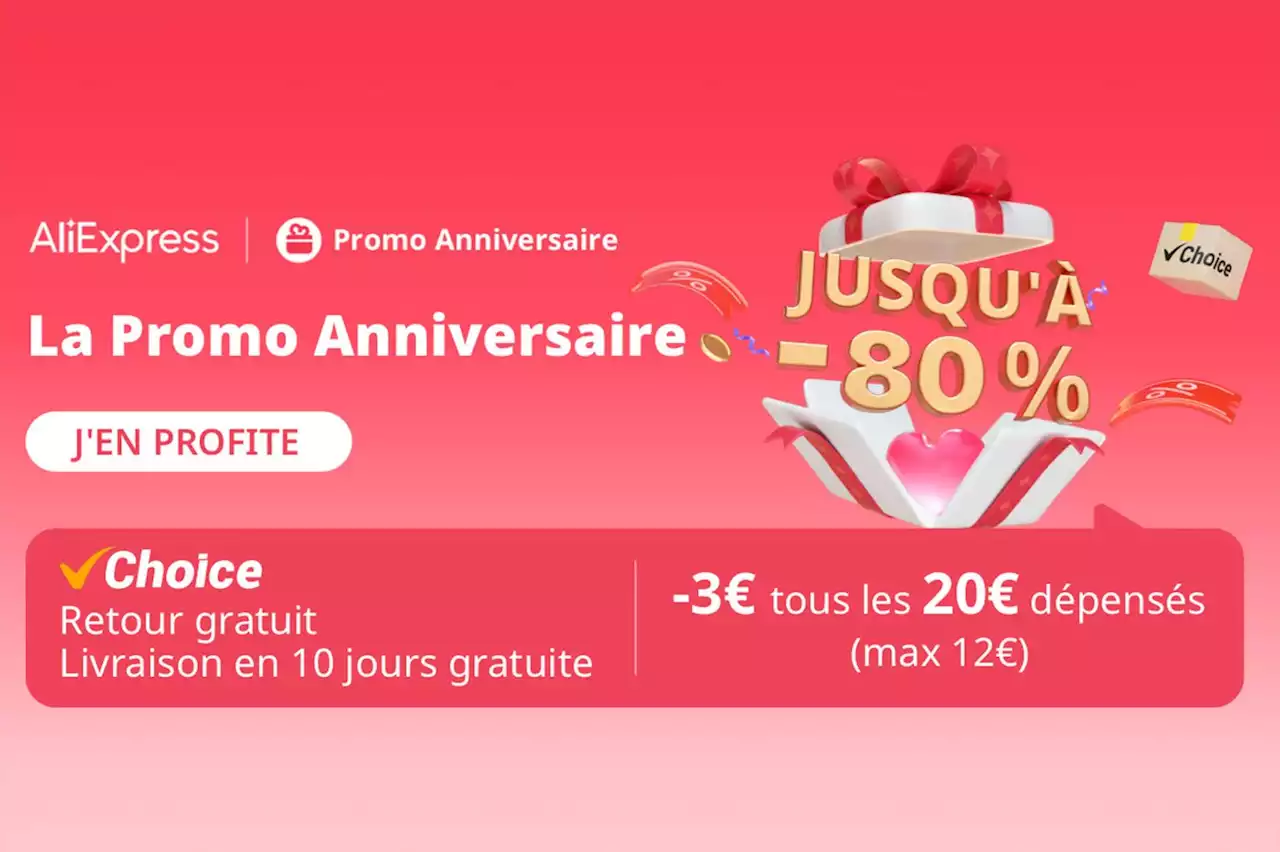 Anniversaire Aliexpress : préparez dés maintenant vos achats avec ces promos de dingue 😱