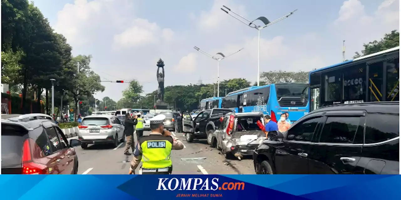 Kecelakaan Beruntun di Bundaran Senayan Disebabkan Sopir Pajero Mengantuk