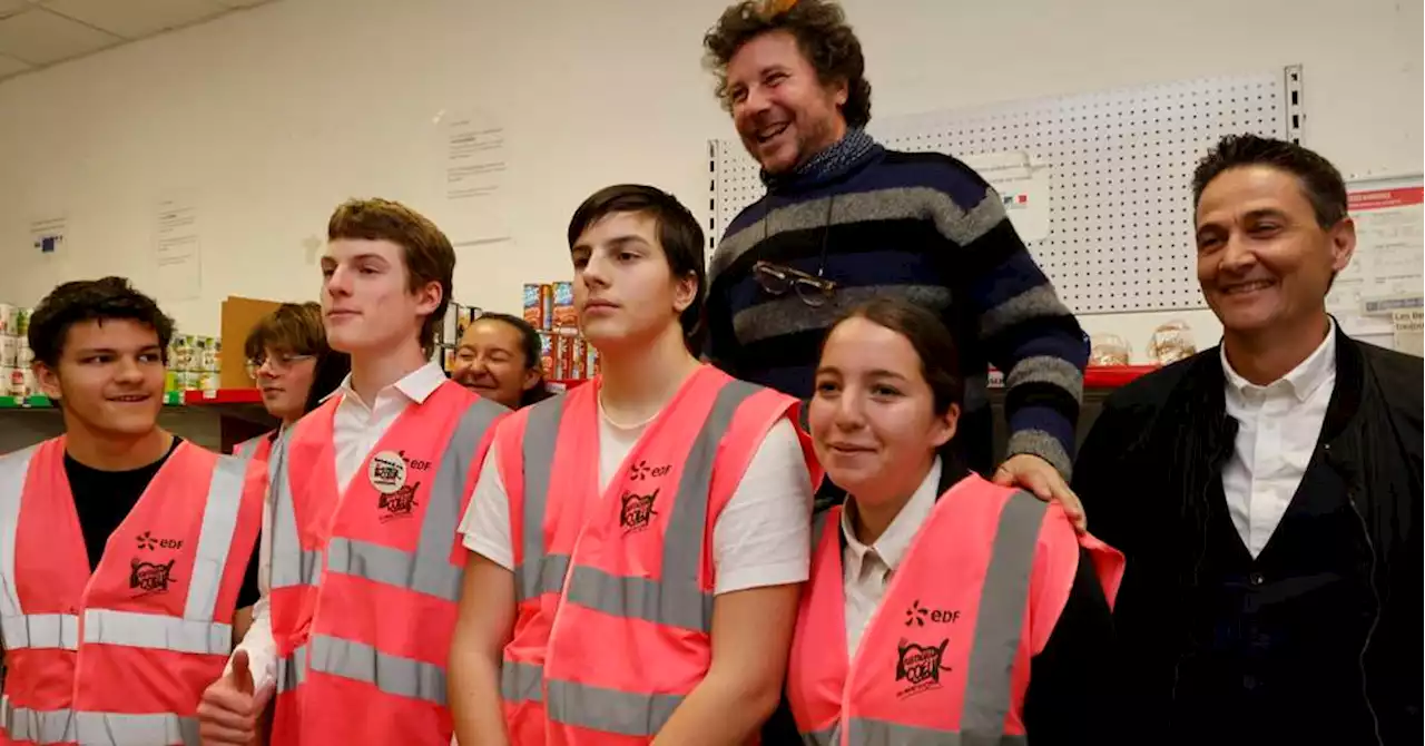 Digne-les-Bains : le fils de Coluche auprès des bénévoles des Restos