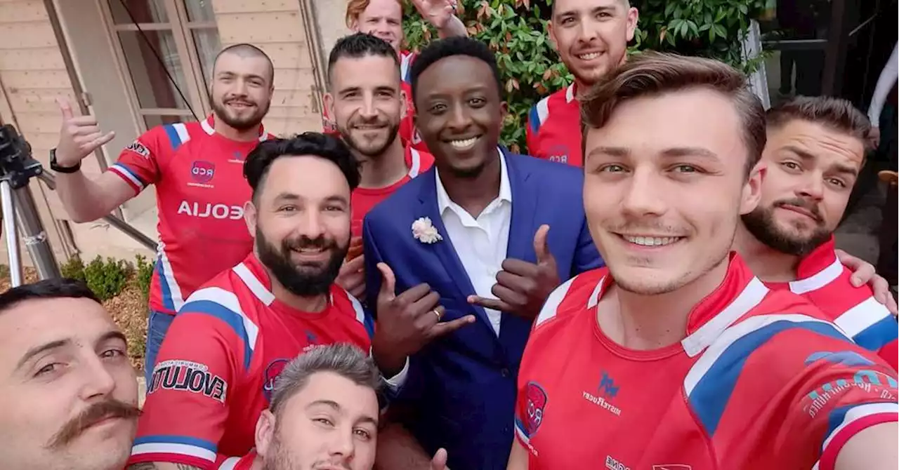 Les rugbymen dignois participent au film 'Notre tout petit petit mariage' avec Ahmed Sylla