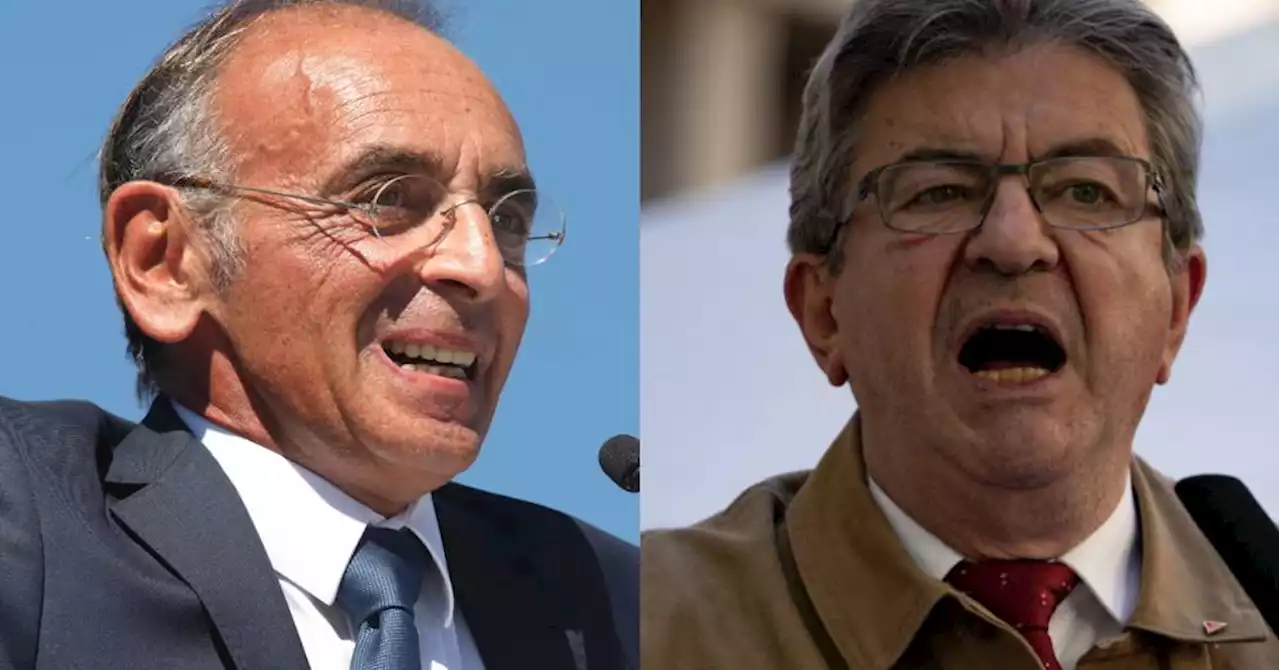 'Nous étions bons copains' avec Mélenchon assure Zemmour, 'ce type est dingo' répond le leader insoumis