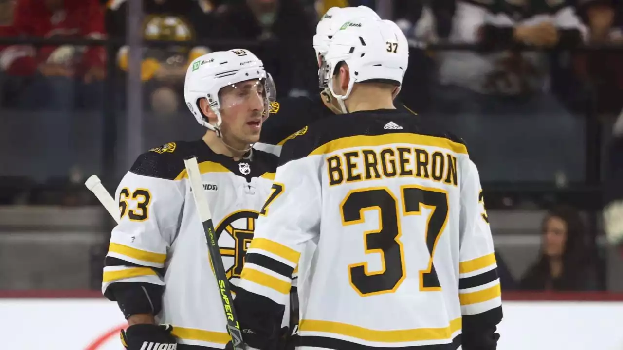 Patrice Bergeron, Brad Marchand Broke Longtime Bruins Record in Win Vs. Wild