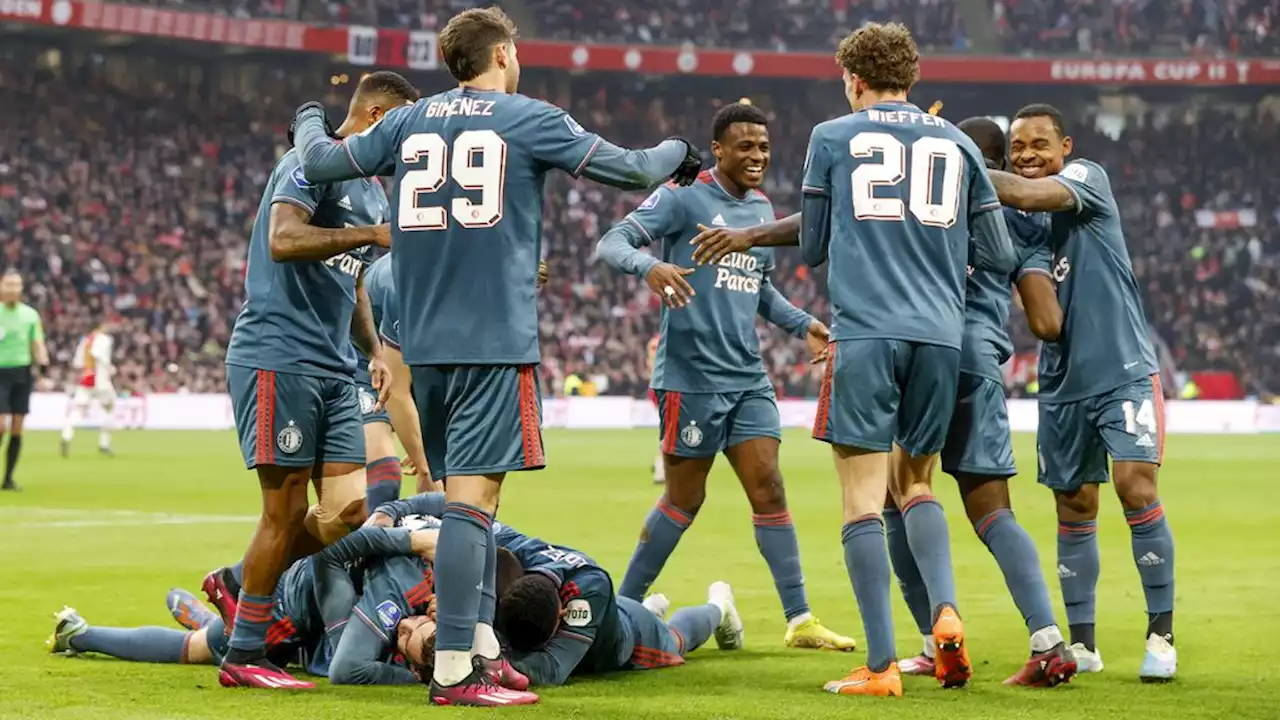 Feyenoord deelt dreun uit aan Ajax in titelstrijd; eerste zege in Arena sinds 2005