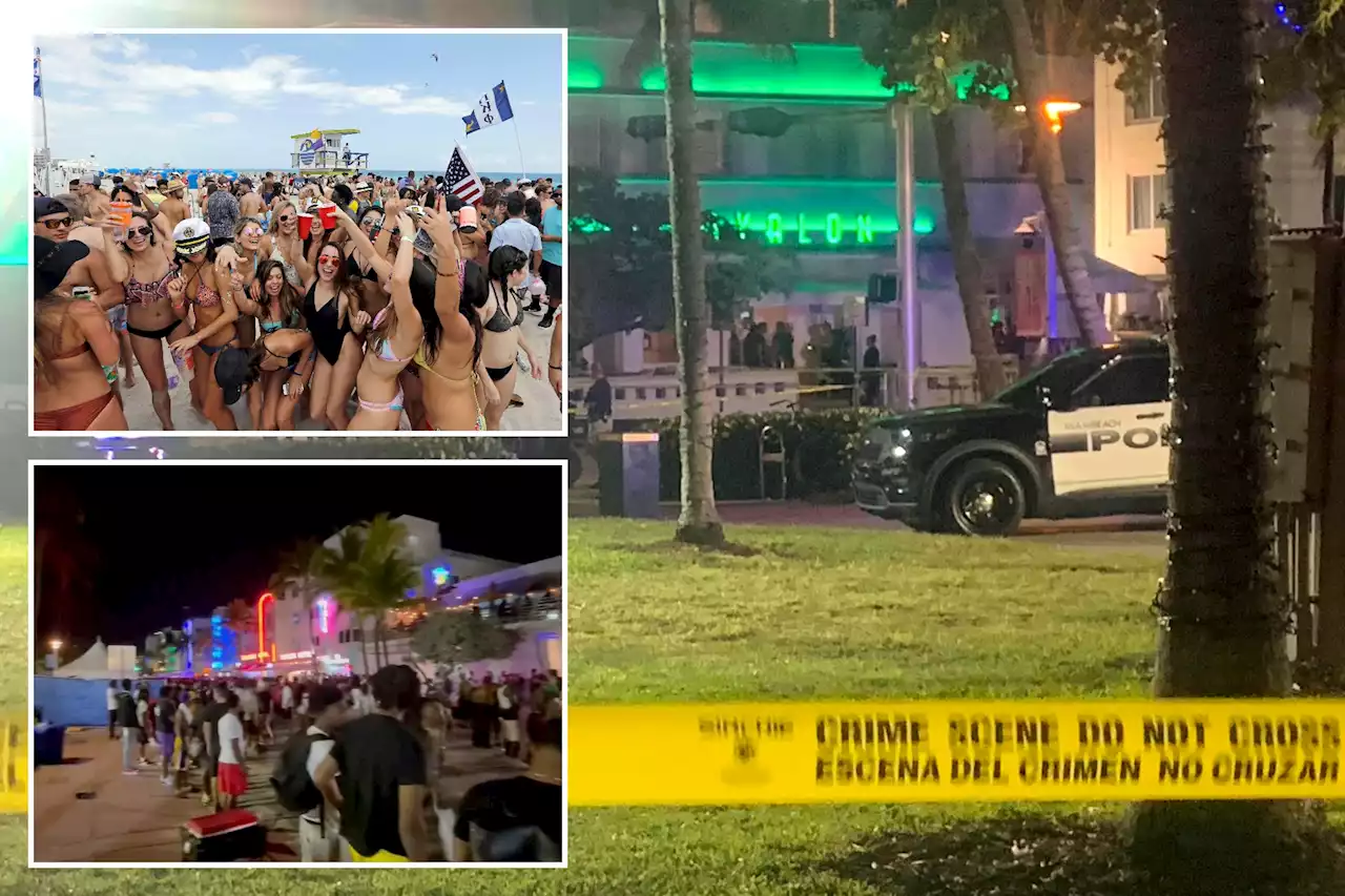 Defiant spring breakers return to site of deadly Miami Beach shooting