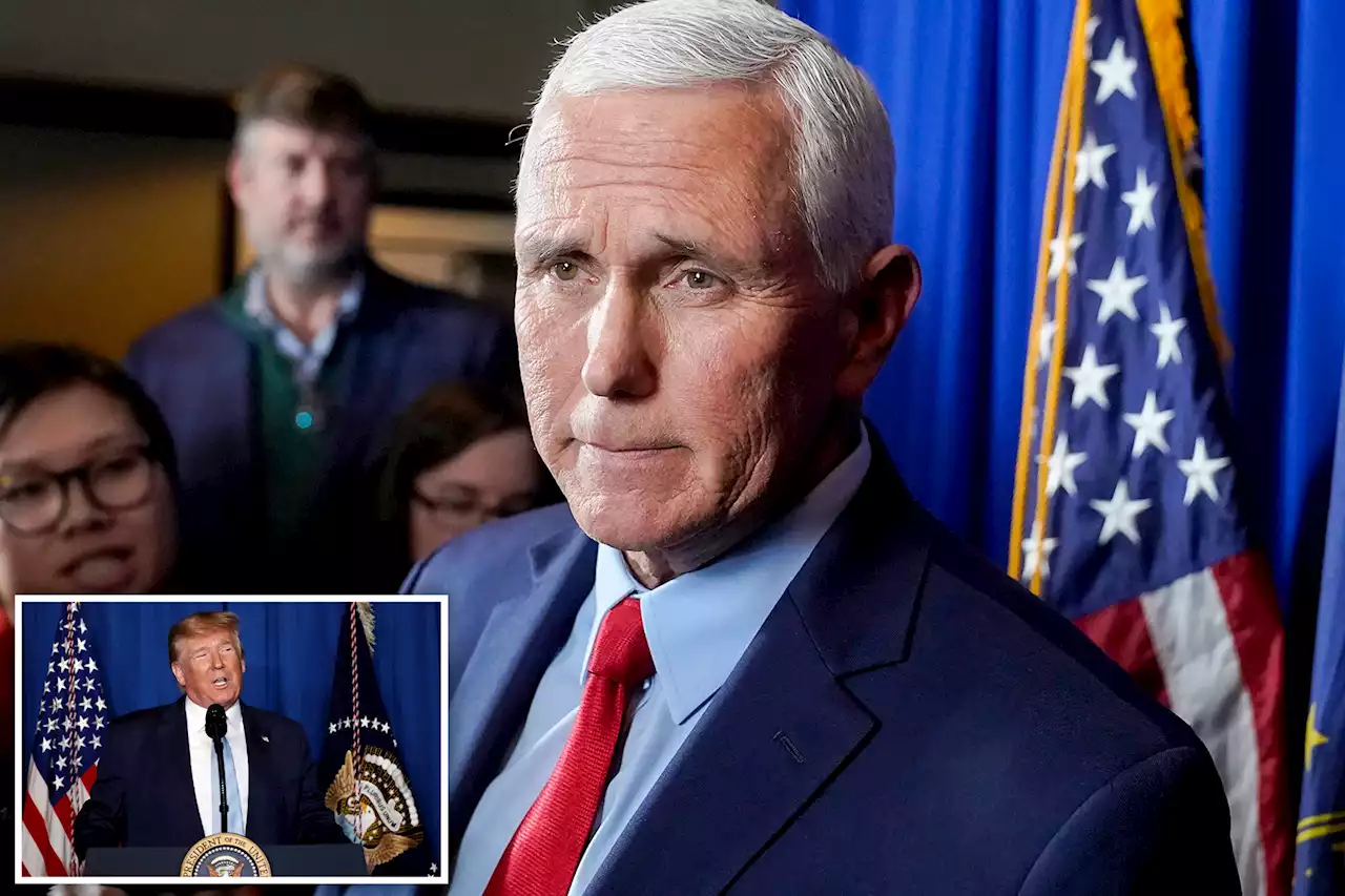 Pence says an arrest of Trump would be a ‘politically charged prosecution’