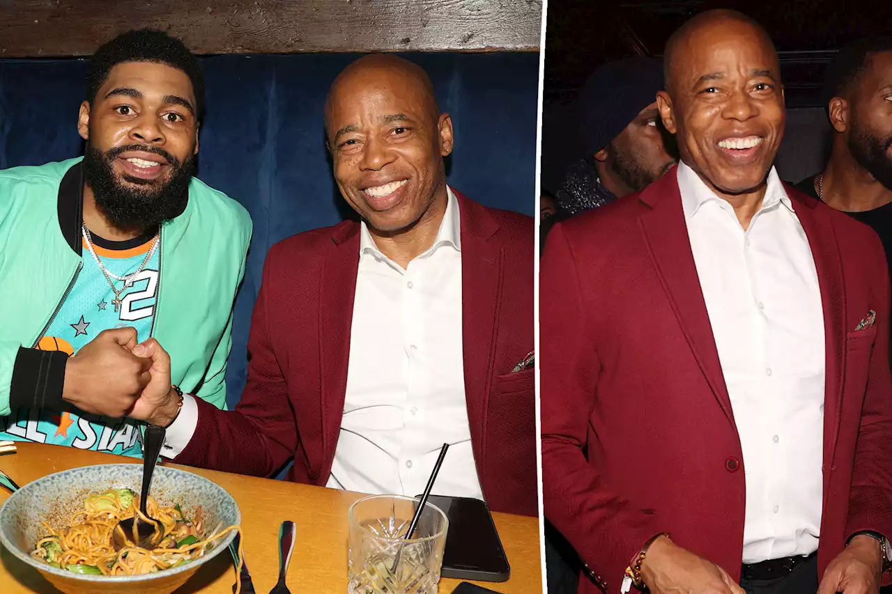 Mayor Eric Adams in ‘dad mode’ for son’s album release party at NYC hotspot