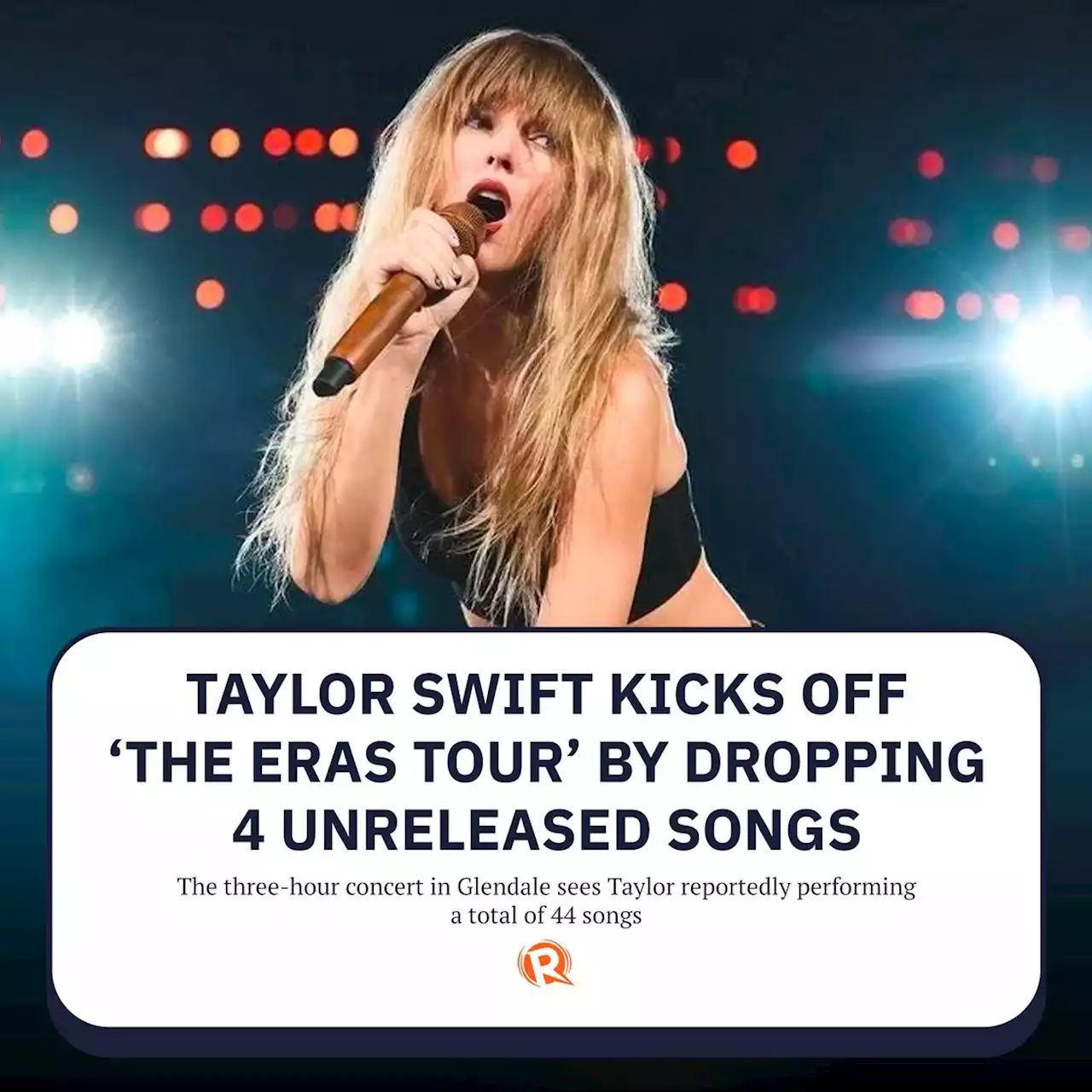 Taylor Swift kicks off 'The Eras Tour' by dropping 4 unreleased songs