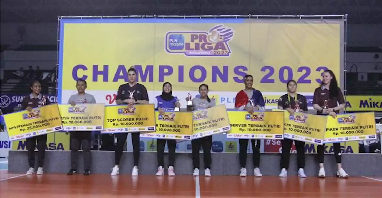 Daftar Peraih Penghargaan Individual Putri PLN Mobile Proliga 2023: Mediol Stiovanny Yoku Jadi Pemain Terbaik