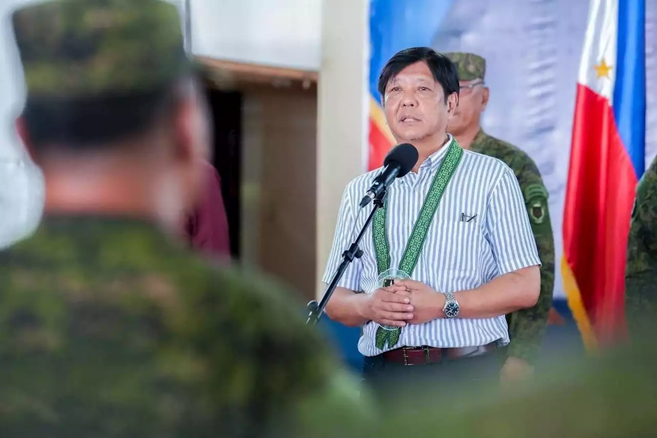 Marcos support pledge to boost military's morale