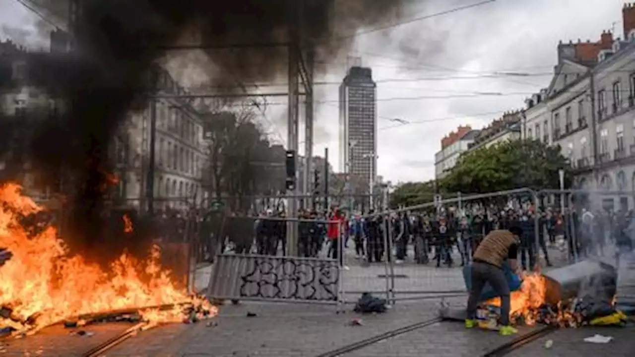 French police, protesters clash over Macron's pension reform